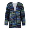 Autumn/winter Women's  Shirts Long Sleeve Cardigan Color Printing  Jacket For Women  Casual Small  Jacket