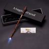 Harry Potter Magic LED Wand Set: Dumbledore & Hermione's Luminous Wands - Perfect Halloween Toy
