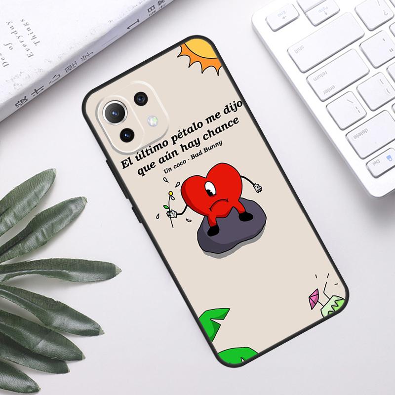 Bad Bunny Case For POCO F5 X3 X5 Pro F3 F4 GT M5s C40 Back Cover For Xiaomi 13 12 Lite 11T 12T Pro 12X