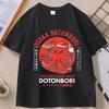 Japanese Street Food Tshirt Osaka Dotonbori Octopus Printed Tshirt Takoyaki Anime Short Sleeve Tees Round Neck Summer Clothes