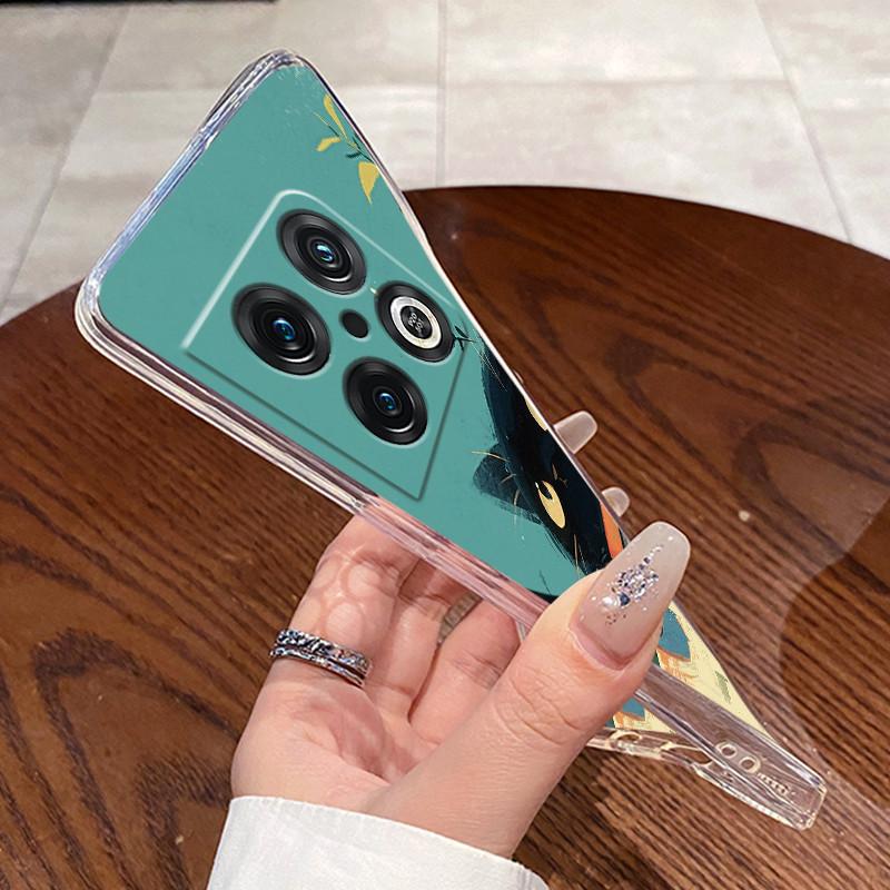 Jelly Case For OnePlus 10 Pro 10T ACE Pro Clear Silicone Soft TPU Back Cover One Plus 10PRO ACEPro Cute Rabbit Cat Phone Case