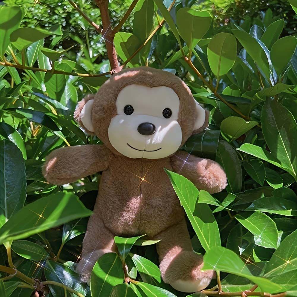 Wild Animals Simulation Monkey Doll Stuffed Pillow Monkey Stuffed Animals Kids & Adults