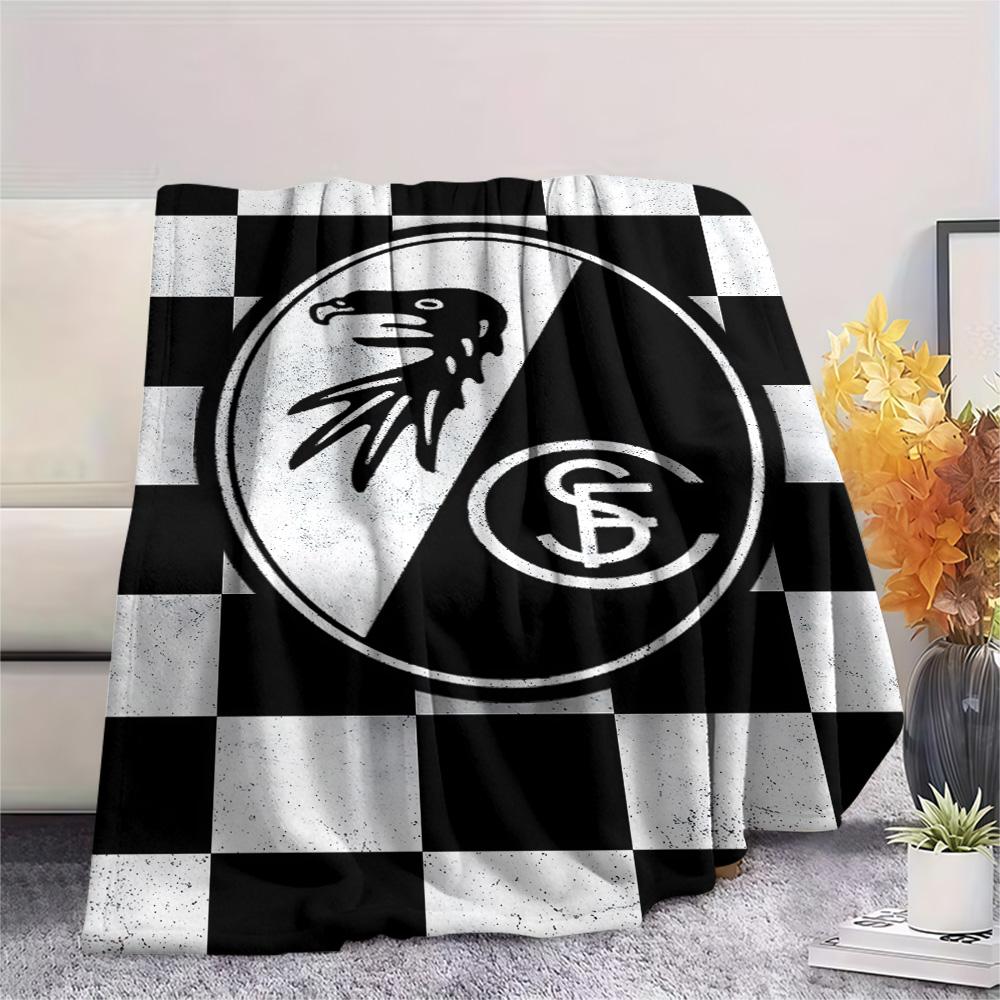 Freiburg E Print FlAannel Blanket, High Quality Comfortable for All Seasons, Home Decor, Warmth and Comfort