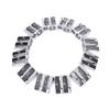 Metal Silver Pens Cutter Tool Office Sharpener Double Hole Pencil Sharpener Pencil Sharpener