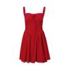 Damen Sommer Rotes Ballett-inspiriertes Schnür-Korsett-Camisole-Kleid
