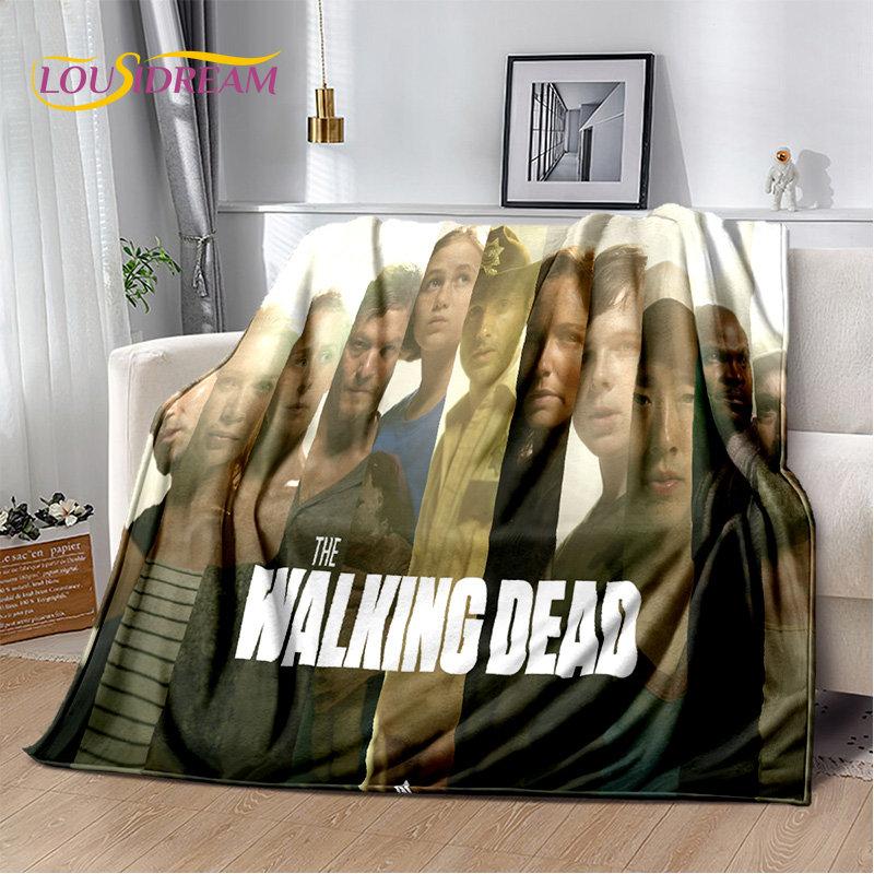 The Walking Dead Horror Soft Plush Blanket,Flannel Blanket Throw Blanket for Living Room Bedroom Bed Sofa Picnic Cover Bettdecke