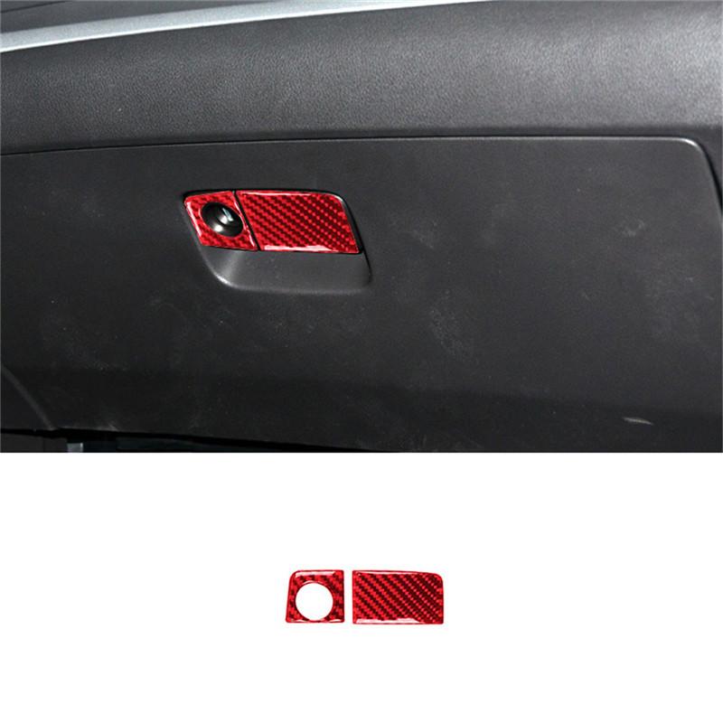

Carbon Fiber Interior Car Passenger Side Glove Box Storage Box Trim Cover Sticker For Honda CR-V 2012-2016 Styling Accessories красный