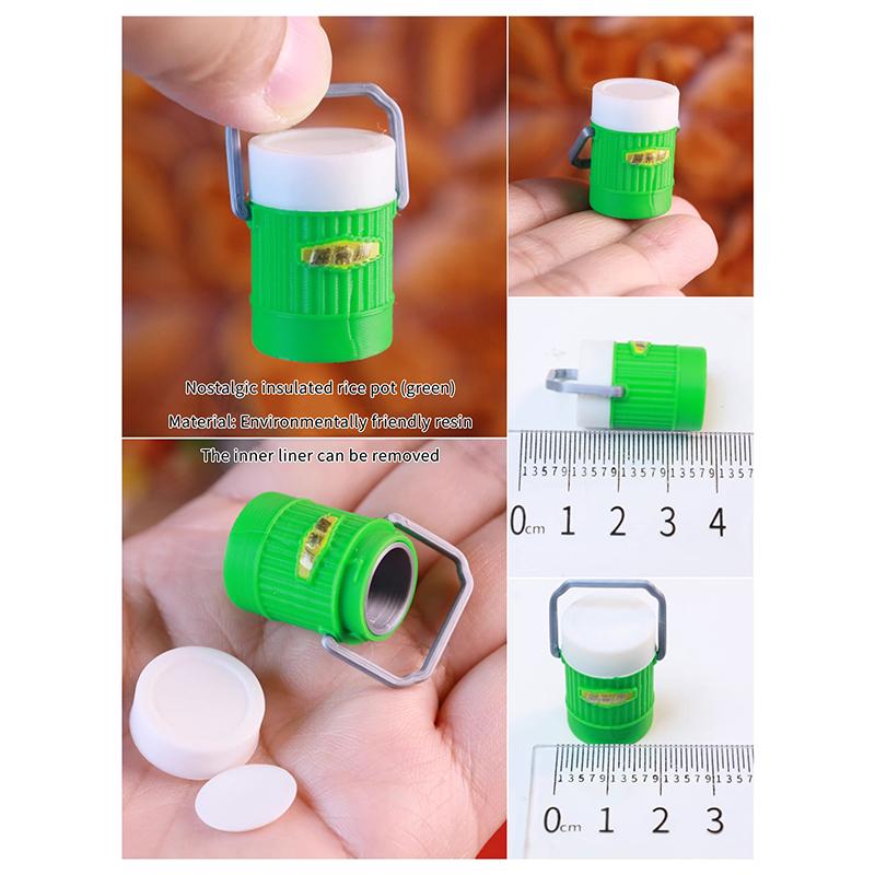 Miniature Dollhouse Chinese Nostalgic Scene Table Warm Kettle Miniature Food Toy Model Ornament For Doll Accessories