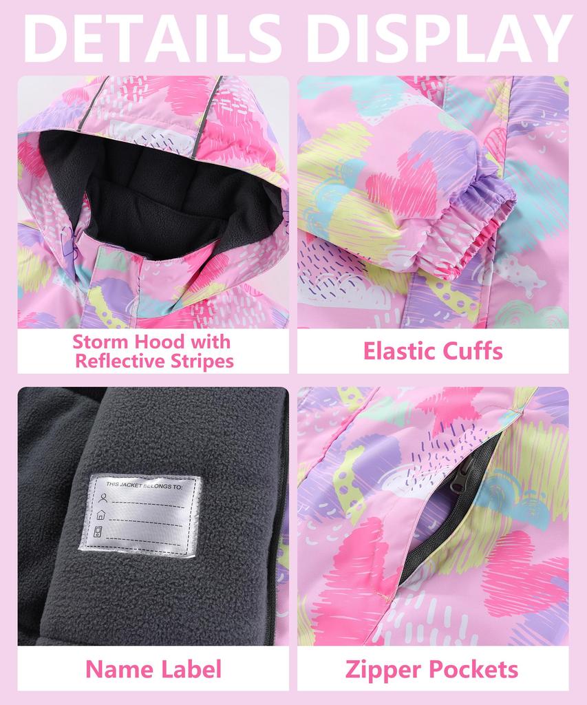 M2C Snowwear Ski Wear Snowboard Down Jacket and Perfect for Snow Palette Size 150 Kids' Set, Wear, Girls' Pants, 2-Piece Set, Play,