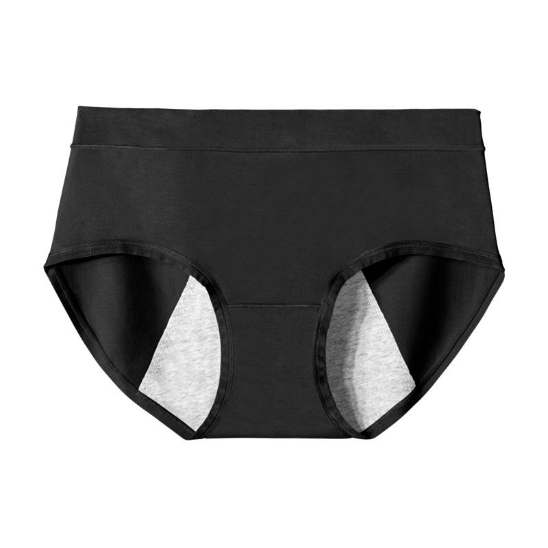 60-Pack Breathable Cotton Menstrual Briefs: Antibacterial, Leak-Proof Mid-Waist Women's Underwear