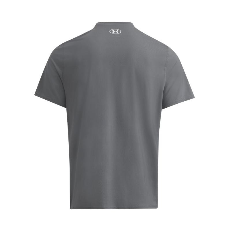 Under Armour HeatGear Comfortable Fashionable Simple Versatile Short Sleeve T-Shirt Men Tops Gray 6000939-025