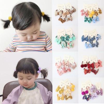 Accessories Small Plush Ball Hair Rope Elastic Rubber Band Hair Ties Bowknot Gum Flower Headdress