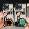 Custodia per Telefono One Piece Zoro Luffy per Apple iPhone 17 Pro Max 15 14 12 Plus Air 16e 16 Pro 13 11