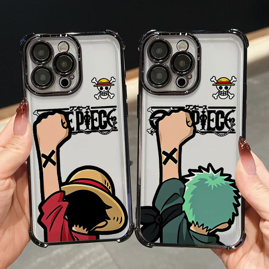 Custodia per Telefono One Piece Zoro Luffy per Apple iPhone 17 Pro Max 15 14 12 Plus Air 16e 16 Pro 13 11