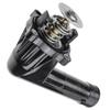 1 Stück Schwarzes Kühlmittelthermostatgehäuse 11531739752 für BMW 318i E36 L4 1.8L 1994-1995, 1.9L 1996-1999
