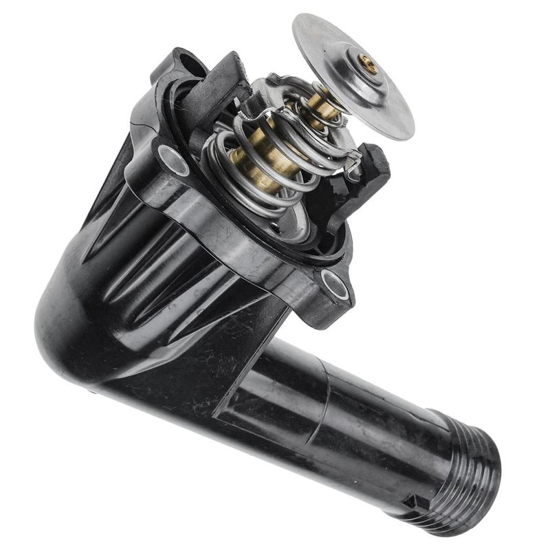 1 Stück Schwarzes Kühlmittelthermostatgehäuse 11531739752 für BMW 318i E36 L4 1.8L 1994-1995, 1.9L 1996-1999