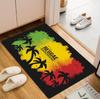 Vintage Surf Muster Teppichmatte Teppich Rutschfester Bereichsteppich Heimdekoration für Eingangsbereich Wohnzimmer Schlafzimmer Dekor Willkommensmatte