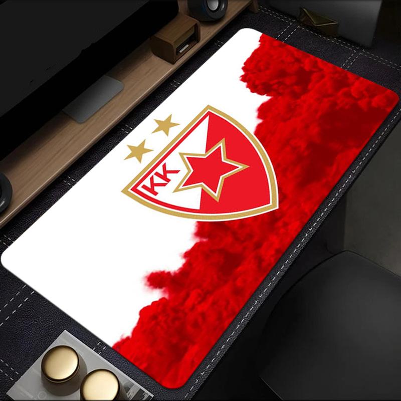 FK Crvena zvezda mouse pad, rubber base, esports desk mat, mouse pad for gamers and office use, gaming desk , easy to clean mat