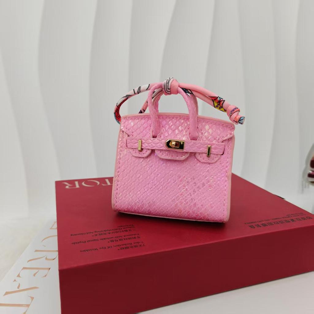 New Mini Platinum Bag Pendant Colorful Glitter Bag Pendant Cute Bag Pendant Headphone Lipstick Car Key