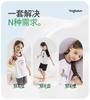 Yingbolun Summer Girls' Cotton Short Sleeved Shorts Set Girls' Home Clothes Girls' Big Girls' Pajamas