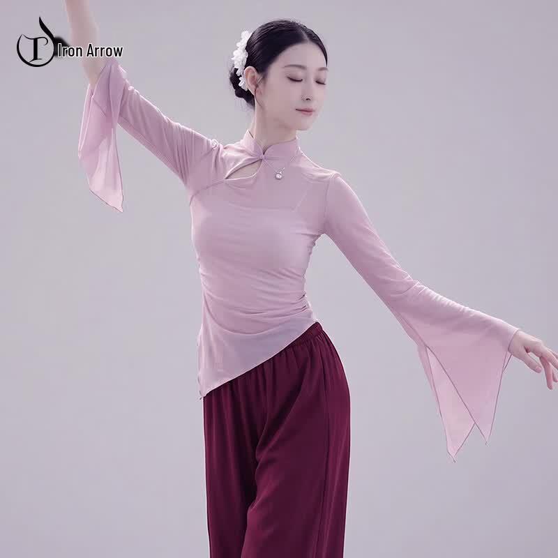 TIEJIAN Women's Classical Dance Flowy Top