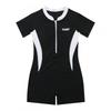 Costume da bagno da ragazza per allenamento Snellente Intero Boxer Conservativo Sport da piscina da corsa Costume da bagno caldo