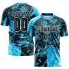 Customized Name Number Football Jersey Men Colorful Geometric 3D Print  Sports T Shirt Summer Trend Novelty Team Top