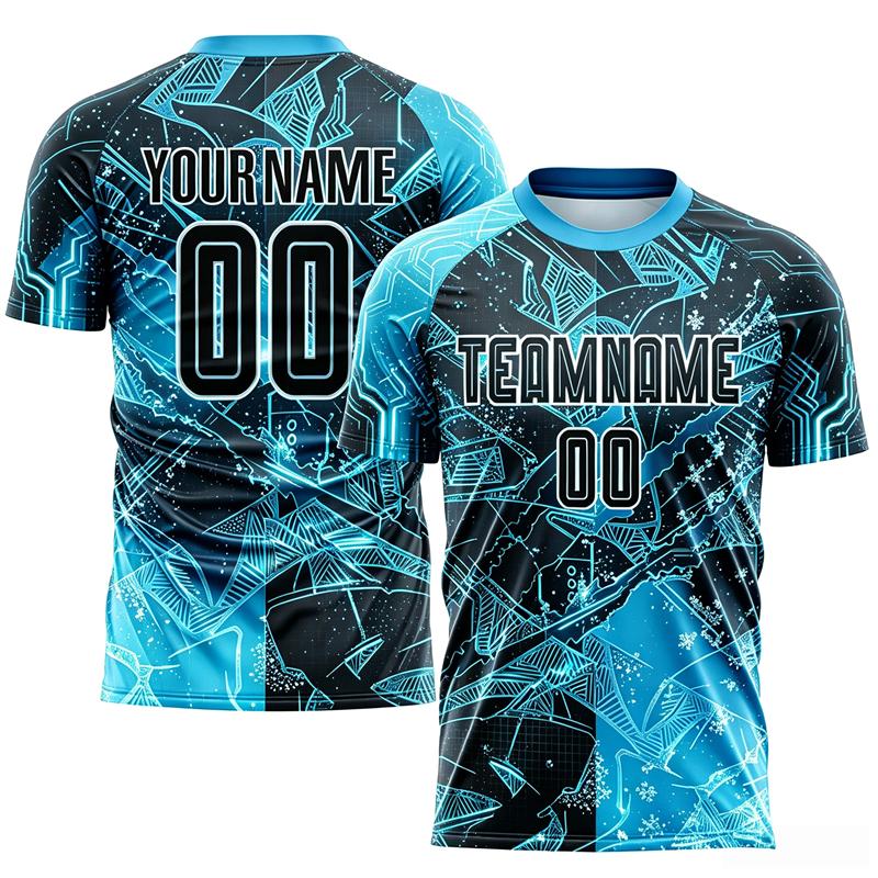 Customized Name Number Football Jersey Men Colorful Geometric 3D Print Sports T Shirt Summer Trend Novelty Team Top