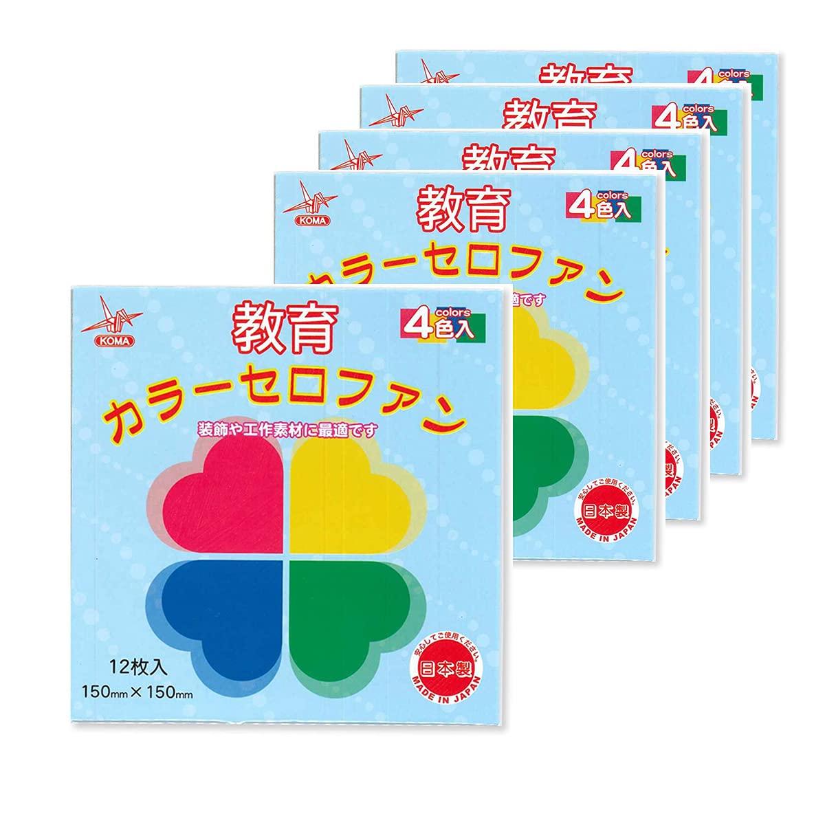 

Kurasawa Educational Color Cellophane 150mm Square 4 Colors 3 Pieces Each of [Set 5]