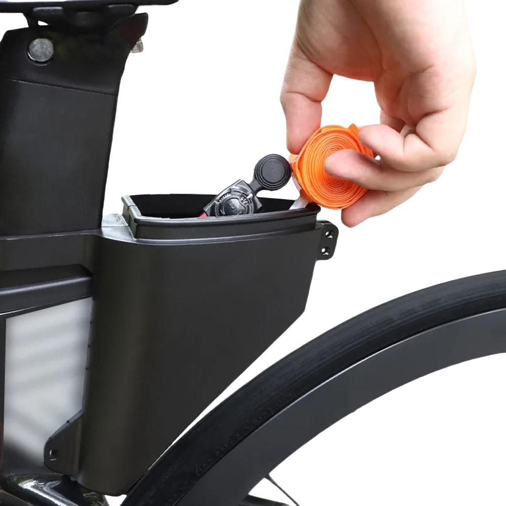 Road Bike Tail Bag Waterproof Bike Teardrop Seatpost Bag Large Capacity Bike Seatpost Torpedo Saddle Bag for Outdoor Sports