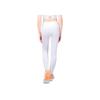 Li Ning Solid Color High Waist Tummy Control Butt Lifting Yoga Casual High Elastic Leggings Women Leggings White YULT040-1