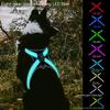 Color Changing Dog Collar Explosion Resistant Reflective Vest Adjustable Chest Harness LED Light Pet Leash