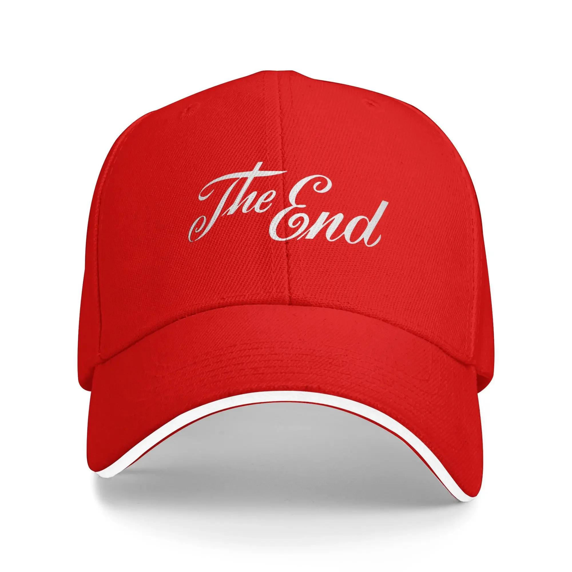 

Art Letter Printed Casual Baseball Cap Summer The End Trucker Hat Adjustable Tennis Skate Snapback Cap Unisex Women yk Cute Caps One Size