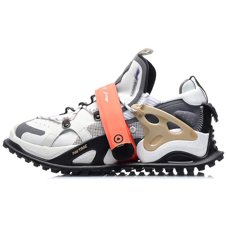 

Новые повседневные кроссовки LiNing Pan Gu с низким верхом, мужские, бело-серые AGLQ043-6 40