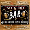 Personalized Custom Aluminum Sign Multi-Purpose Bar Garage Office Home Decor