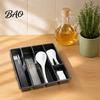 Home Storage Solutions Drawer Cutlery Organizer, Multi-Compartment Plastic Utensil Tray, Space Kitchen Accessories Saving Durable Tray for Organizer