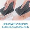 3pcs Exfoliating Back Scrubber Set Bath Shower Back Scrubber Belt With Glove And Loofah