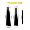 Glossy Black Car Window Pillar Post Sticker Decor Trim Film Fit For Honda Accord 2008-2012