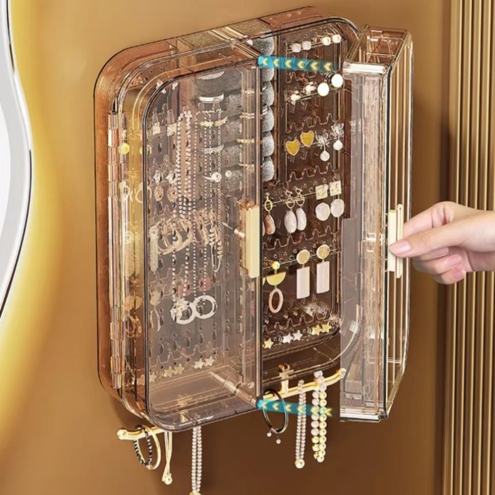Dustproof Jewelry Box Wall Mounted Jewelry Chest Decor Jewelry Display Rack  Jewelry Storage