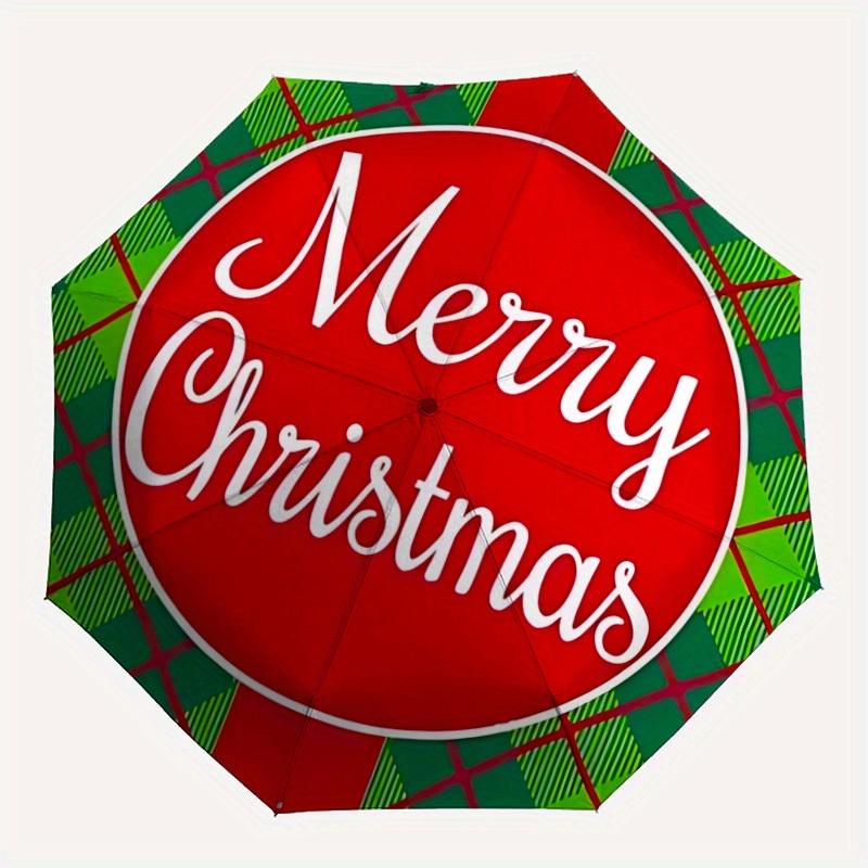 

1pc Christmas Decorations Automatic Open/Close Umbrella, Ideal Fan Gift for Birthday, Christmas, Trendy Fashion yy250828087