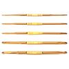 5pc/set Double Pointed Alumina Crochet Hook, Knitting Needles for DIY Yarns Weaving, Ideal for Hand Weaving Sweaters/blankets