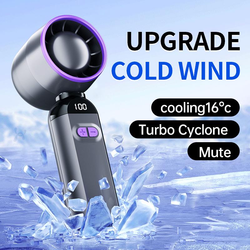 2026 Rechargeable Mini USB Dual-Airflow High-Speed Handheld Fan