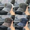 Vintage Denim Baseball Cap With Embroidery For Men And Women
