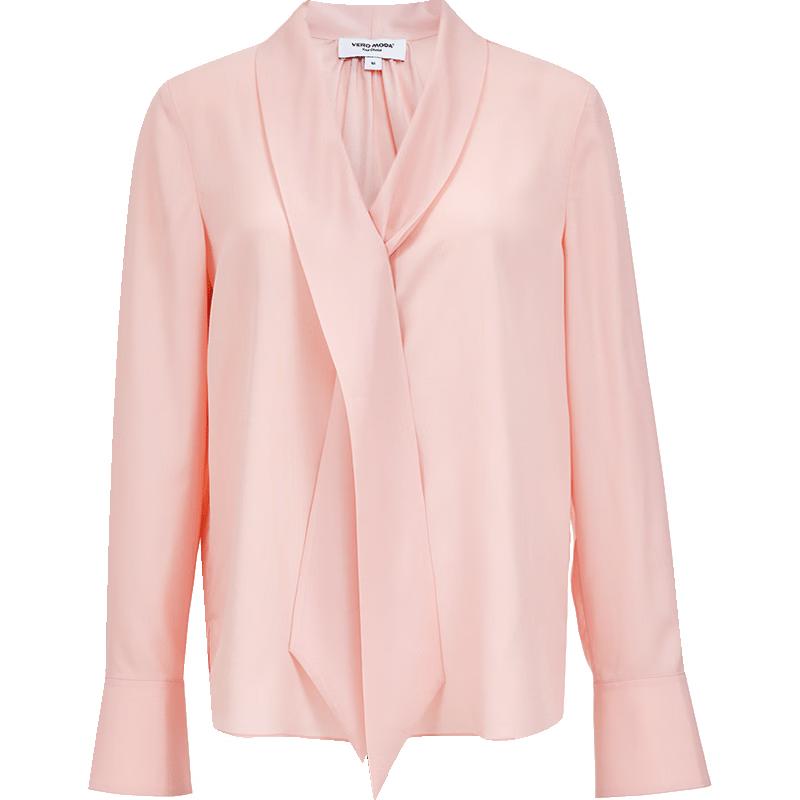 VEROMODA Women's V-Neck Tie-Detail Loose Blouse