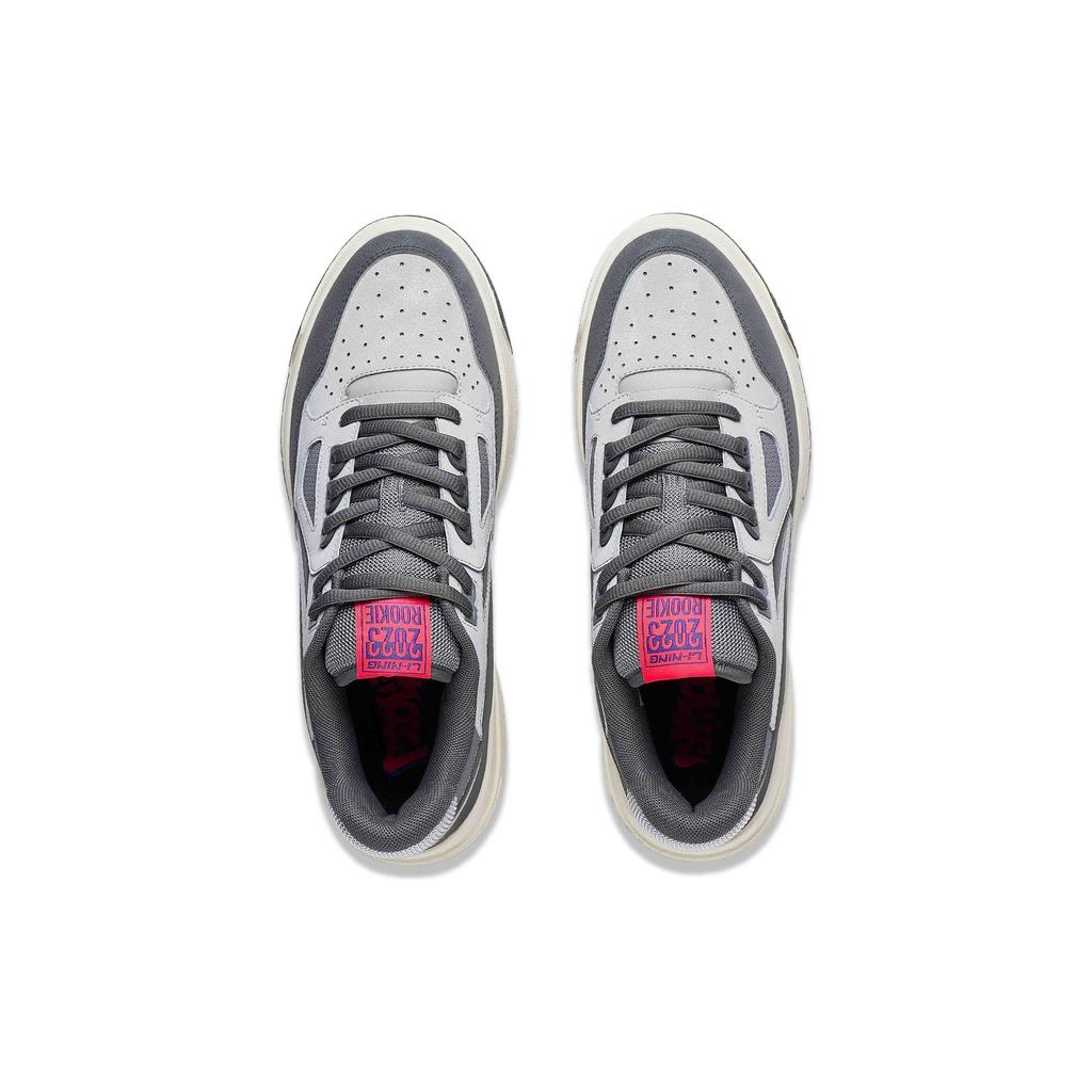 Li Ning Rookie 2 Slip Resistant Cushioning Low Top Skateboard Shoes Men's Gray ABCT055-3