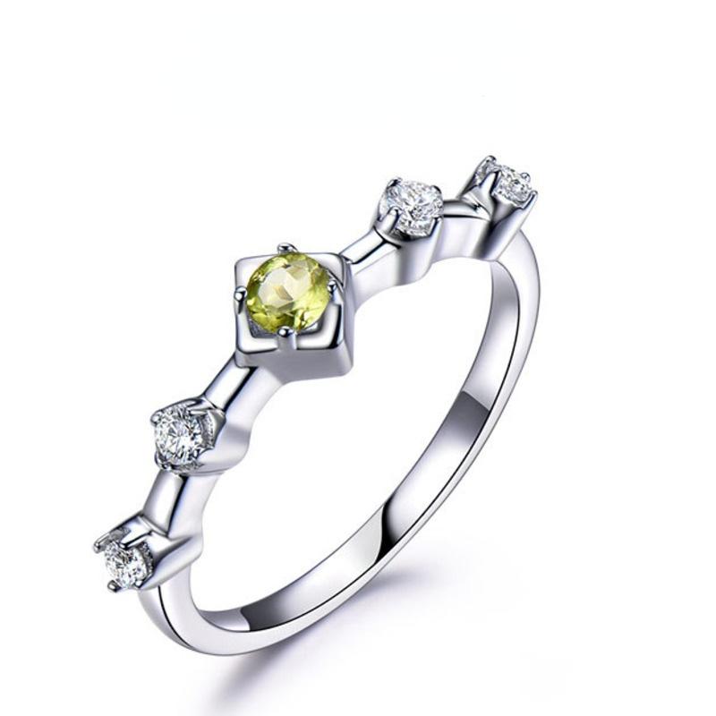 Gica Gema Luxusní 925 stříbrné šperky prsteny s modrými zirkonovými drahokamy Prsteny pro ženy Dárek k výročí svatby Banket