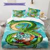 Shenron Pattern Bedding,Quilt Set Quilt Cover Pillowcase Home Birthday Gift (1 * duvet cover + 2 * pillowcase, without core)