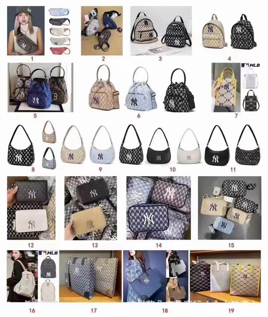 Koreański MLB NY Haftowany Monogram Listonoszka: Vintage Sportowa Torba na Klatkę Piersiową/Saszetka Nerka