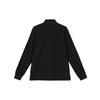 UNIQLO Solid Color Half-Zip Straight Loose Plush Jacket Unisex jackets Black 466728-09