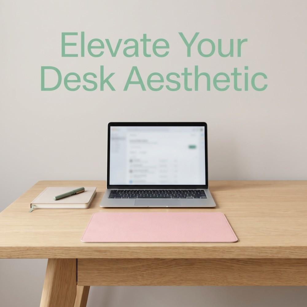 Front and Back Color Matching Leather Mouse Pad Writing Mat Laptop Table Mat  Home
